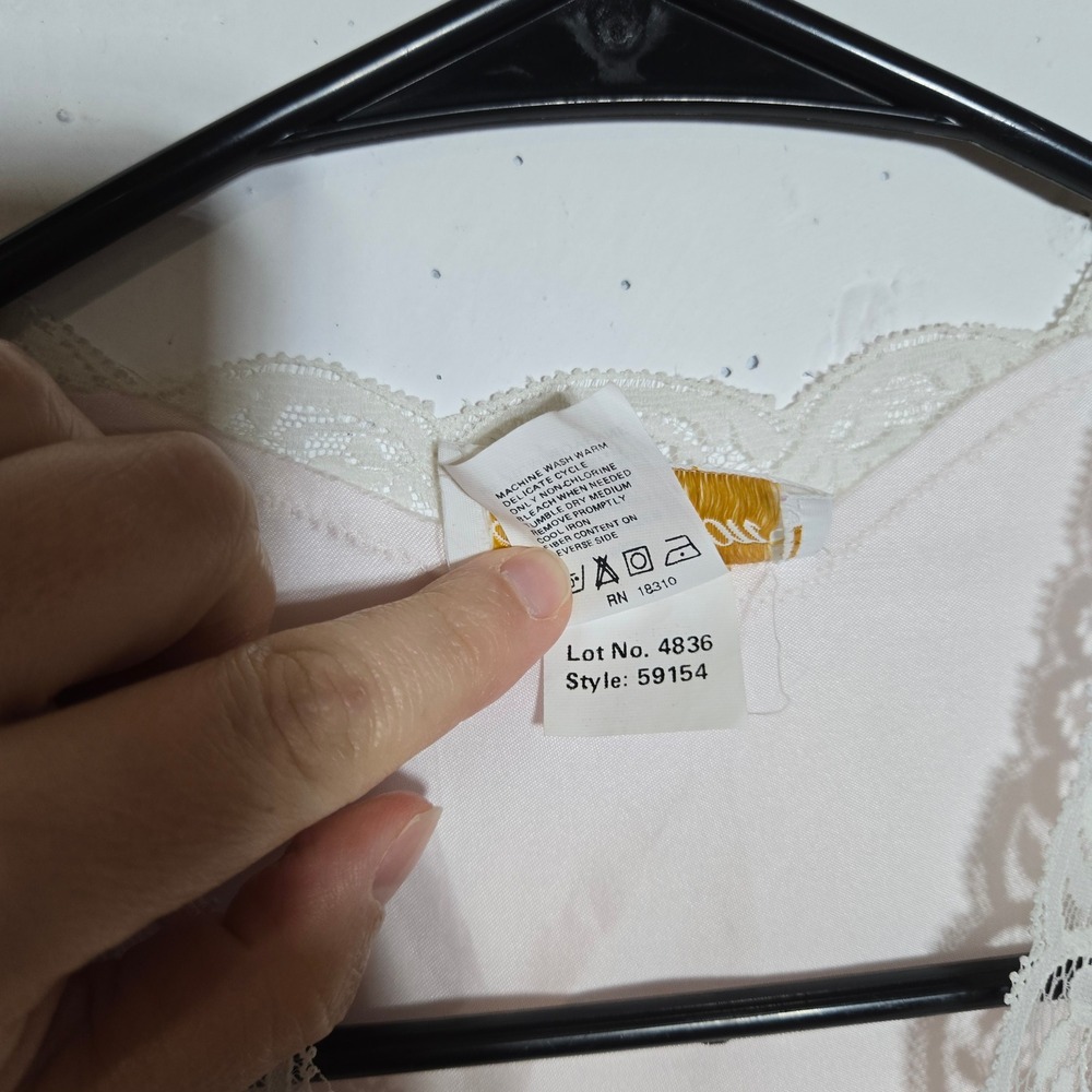 Vintage Barbizon Lace Nightgown Peignoir Slip Set M Coquette Dollette Romantic - Picture 9 of 14